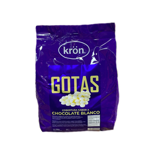 Gotas cobertura blanca 1kg (Kron)