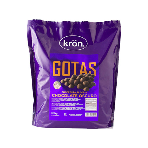 Gotas cobertura bitter 1kg (Kron)