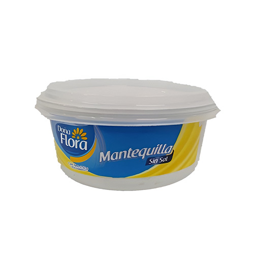 Mantequilla sin sal 250gr (doña flora)