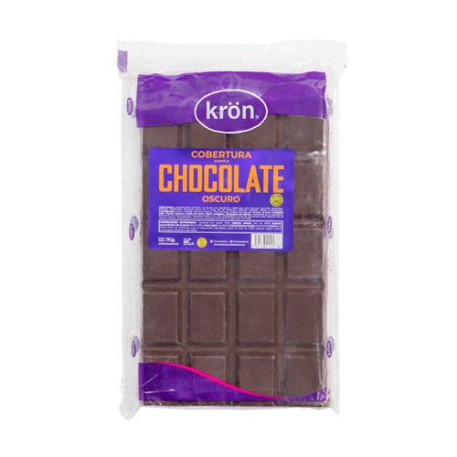 Tableta chocolate bitter 1kg (Kron)