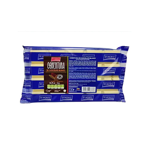 Tableta cobertura blanca 1kg (st moritz)